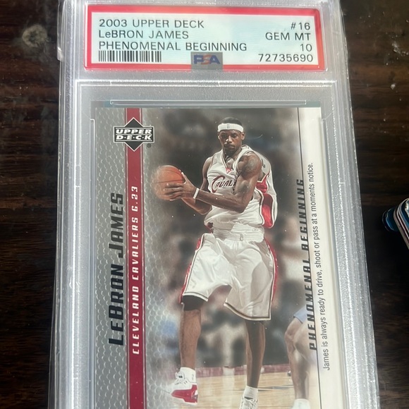 2003 Lebron James Upper Deck PHENOMENAL BEGINNING PSA 10 - Picture 1 of 2